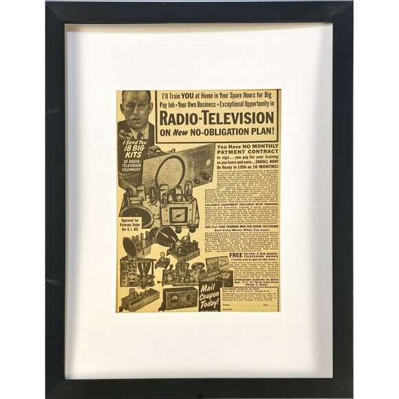 Sprayberry Academy of Radio-TV Training Kits at Home Vintage Print Ad 1954 - Picture 3 of 3